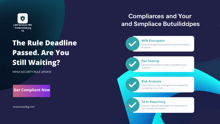 HIPAA Security Rule Update Banner LAN Services FBG Fredericksburg